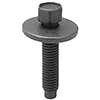 HEX HD SEMS BODY BOLT  BLACK  M6-1.0 X 28MM 50/BX